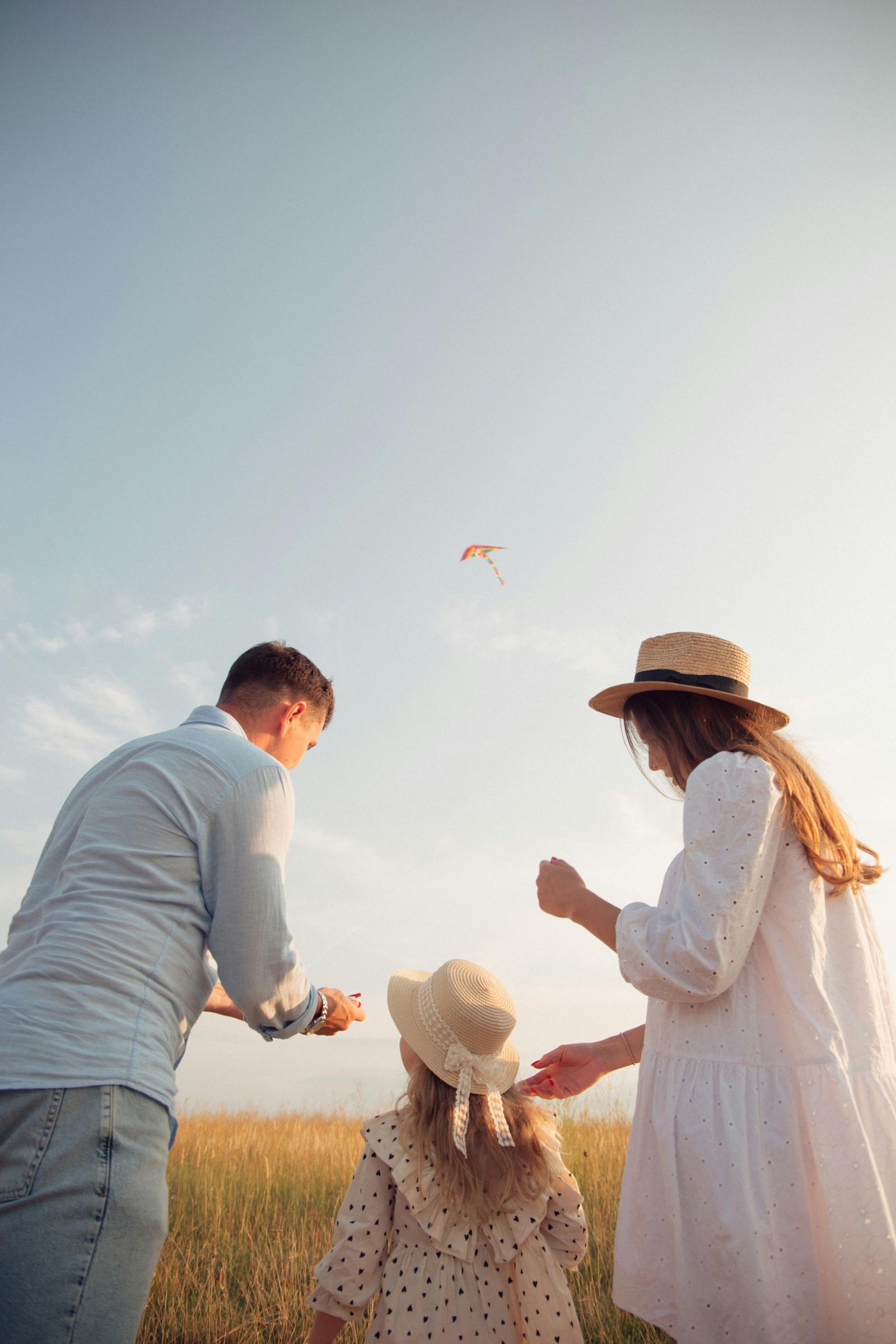 Family enjoying time outdoors